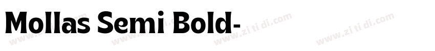 Mollas Semi Bold字体转换